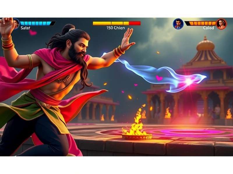 Indra S Thunder gameplay screenshot showing mythological battle